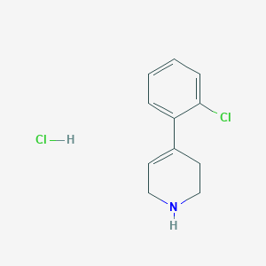 molecular formula C11H13Cl2N B1429965 4-(2-Chlorophenyl)-1,2,3,6-tetrahydropyridine hydrochloride CAS No. 97429-95-3