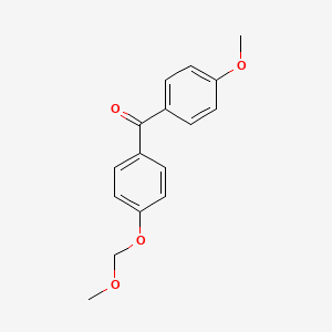 molecular formula C16H16O4 B14299663 [4-(Methoxymethoxy)phenyl](4-methoxyphenyl)methanone CAS No. 115499-97-3