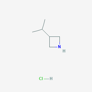 molecular formula C6H14ClN B1429968 3-(丙烷-2-基)氮杂环丁烷盐酸盐 CAS No. 1423024-42-3