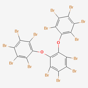 molecular formula C18Br14O2 B14299683 1,1'-[(3,4,5,6-Tetrabromo-1,2-phenylene)bis(oxy)]bis(pentabromobenzene) CAS No. 113588-14-0