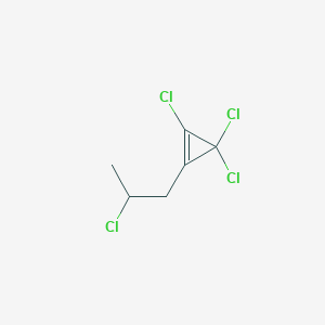 1,3,3-Trichloro-2-(2-chloropropyl)cycloprop-1-ene