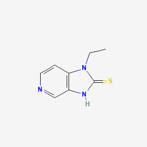 molecular formula C8H9N3S B1429972 1-乙基-1H-咪唑并[4,5-c]吡啶-2-硫醇 CAS No. 1423032-56-7