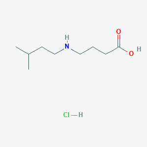 molecular formula C9H20ClNO2 B1429991 4-[(3-Methylbutyl)amino]butanoic acid hydrochloride CAS No. 1423031-44-0
