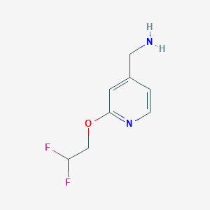 molecular formula C8H10F2N2O B1429992 [2-(2,2-Difluoroethoxy)pyridin-4-yl]methanamine CAS No. 1432680-35-7