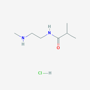 molecular formula C7H17ClN2O B1429995 2-methyl-N-[2-(methylamino)ethyl]propanamide hydrochloride CAS No. 1423027-64-8