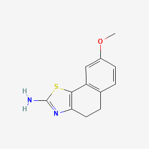molecular formula C12H12N2OS B1429997 8-methoxy-4H,5H-naphtho[2,1-d][1,3]thiazol-2-amine CAS No. 1427380-76-4