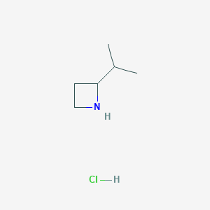 molecular formula C6H14ClN B1430006 2-(Propan-2-yl)azetidine hydrochloride CAS No. 1432681-90-7