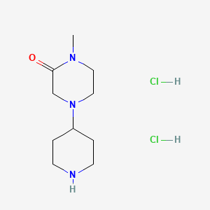 molecular formula C10H21Cl2N3O B1430007 1-Methyl-4-(piperidin-4-yl)piperazin-2-one dihydrochloride CAS No. 1432678-97-1