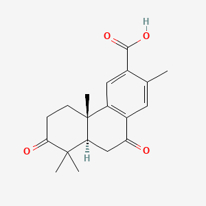 (4bS,8aR)-2,4b,8,8-tetramethyl-7,10-dioxo-5,6,8a,9-tetrahydrophenanthrene-3-carboxylic Acid