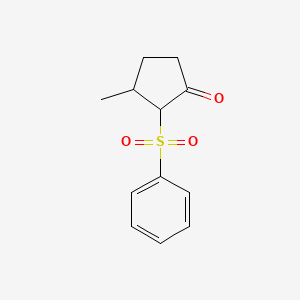 2-(Benzenesulfonyl)-3-methylcyclopentan-1-one