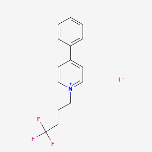 Pyridinium, 4-phenyl-1-(4,4,4-trifluorobutyl)-, iodide