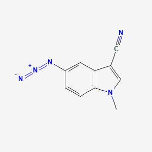 1H-Indole-3-carbonitrile, 5-azido-1-methyl-