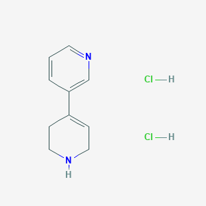 molecular formula C10H14Cl2N2 B1430022 3-(1,2,3,6-Tetrahydropyridin-4-yl)pyridine dihydrochloride CAS No. 1424079-09-3