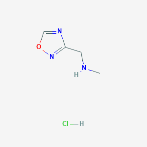 molecular formula C4H8ClN3O B1430025 N-甲基-1-(1,2,4-恶二唑-3-基)甲胺盐酸盐 CAS No. 1432681-25-8
