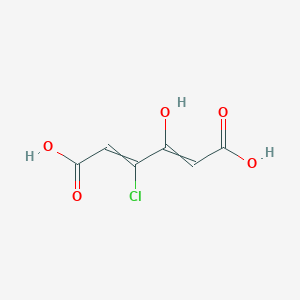 3-Chloro-4-hydroxyhexa-2,4-dienedioic acid