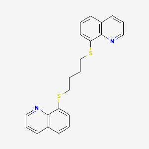 8-(4-Quinolin-8-ylsulfanylbutylsulfanyl)quinoline