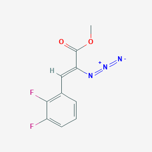 molecular formula C10H7F2N3O2 B1430028 2-叠氮基-3-(2,3-二氟苯基)丙-2-烯酸甲酯 CAS No. 1432684-07-5