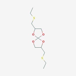 2,7-Bis[(ethylsulfanyl)methyl]-1,4,6,9-tetraoxaspiro[4.4]nonane