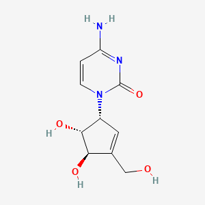 4-amino-1-[(1R,4R,5R)-4,5-dihydroxy-3-(hydroxymethyl)cyclopent-2-en-1-yl]pyrimidin-2-one