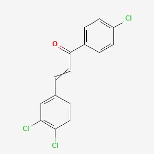 1-(4-chlorophenyl)-3-(3,4-dichlorophenyl)prop-2-en-1-one