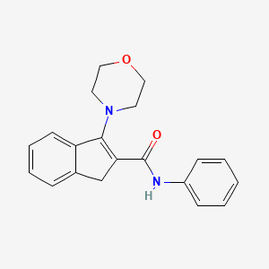 3-(Morpholin-4-yl)-N-phenyl-1H-indene-2-carboxamide