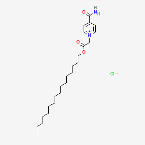 4-Carbamoyl-1-[2-(hexadecyloxy)-2-oxoethyl]pyridin-1-ium chloride