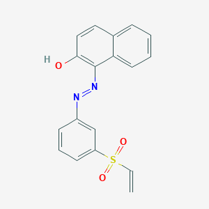 1-{2-[3-(Ethenesulfonyl)phenyl]hydrazinylidene}naphthalen-2(1H)-one