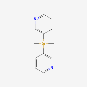 molecular formula C12H14N2Si B14300357 3,3'-(Dimethylsilanediyl)dipyridine CAS No. 113791-05-2