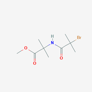 molecular formula C9H16BrNO3 B1430040 2-(2-溴-2-甲基丙酰胺)-2-甲基丙酸甲酯 CAS No. 151142-96-0