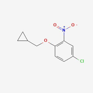 molecular formula C10H10ClNO3 B1430042 4-氯-1-(环丙基甲氧基)-2-硝基苯 CAS No. 1369950-81-1