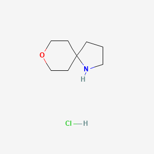 molecular formula C8H16ClNO B1430044 8-Oxa-1-azaspiro[4.5]decane hydrochloride CAS No. 1427378-94-6