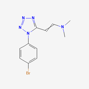 Ethenamine, 2-[1-(4-bromophenyl)-1H-tetrazol-5-yl]-N,N-dimethyl-