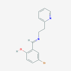 4-Bromo-6-({[2-(pyridin-2-yl)ethyl]amino}methylidene)cyclohexa-2,4-dien-1-one