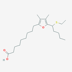 9-{5-[1-(Ethylsulfanyl)pentyl]-3,4-dimethylfuran-2-YL}nonanoic acid