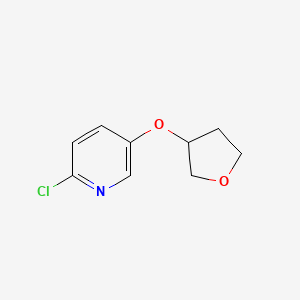 molecular formula C9H10ClNO2 B1430071 2-氯-5-(四氢呋喃-3-基氧基)吡啶 CAS No. 1204483-97-5