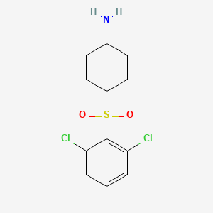 B1430072 4-(2,6-Dichlorobenzenesulfonyl)cyclohexan-1-amine CAS No. 1706455-44-8