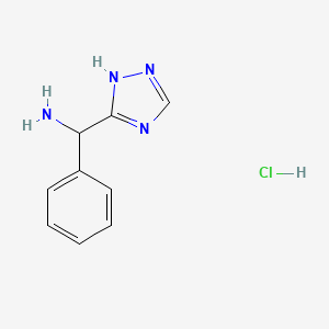 B1430075 phenyl(4H-1,2,4-triazol-3-yl)methanamine hydrochloride CAS No. 1432680-52-8