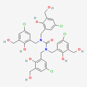 N,N,N',N'-Tetrakis{[5-chloro-2-hydroxy-3-(hydroxymethyl)phenyl]methyl}urea