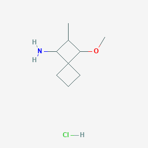 B1430097 3-Methoxy-2-methylspiro[3.3]heptan-1-amine hydrochloride CAS No. 1443979-49-4