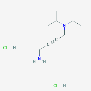 molecular formula C10H22Cl2N2 B1430108 N,N-diisopropylbut-2-yne-1,4-diamine dihydrochloride CAS No. 1396784-19-2