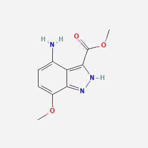 methyl 4-amino-7-methoxy-1H-indazole-3-carboxylate