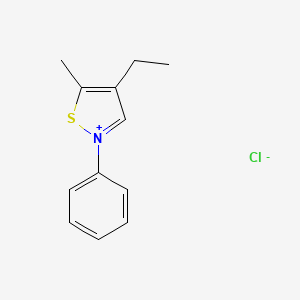 4-Ethyl-5-methyl-2-phenyl-1,2-thiazol-2-ium chloride