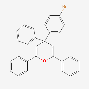 molecular formula C29H21BrO B14301152 4-(4-Bromophenyl)-2,4,6-triphenyl-4H-pyran CAS No. 125889-69-2