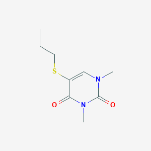 1,3-Dimethyl-5-(propylsulfanyl)pyrimidine-2,4(1H,3H)-dione