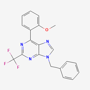 9-Benzyl-6-(2-methoxyphenyl)-2-(trifluoromethyl)-9H-purine