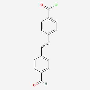 4-[2-(4-Formylphenyl)ethenyl]benzoyl chloride