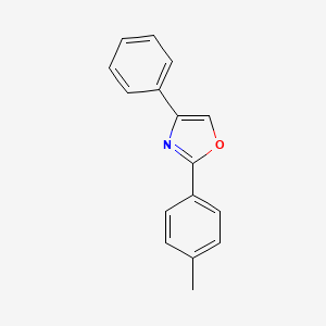 molecular formula C16H13NO B14301223 2-(4-Methylphenyl)-4-phenyl-1,3-oxazole CAS No. 116897-05-3