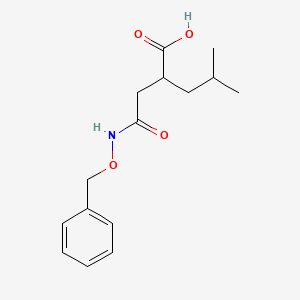 Pentanoic acid, 4-methyl-2-[2-oxo-2-[(phenylmethoxy)amino]ethyl]-