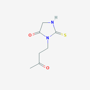 3-(3-Oxobutyl)-2-sulfanylideneimidazolidin-4-one