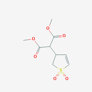 Propanedioic acid, (2,3-dihydro-1,1-dioxido-3-thienyl)-, dimethyl ester